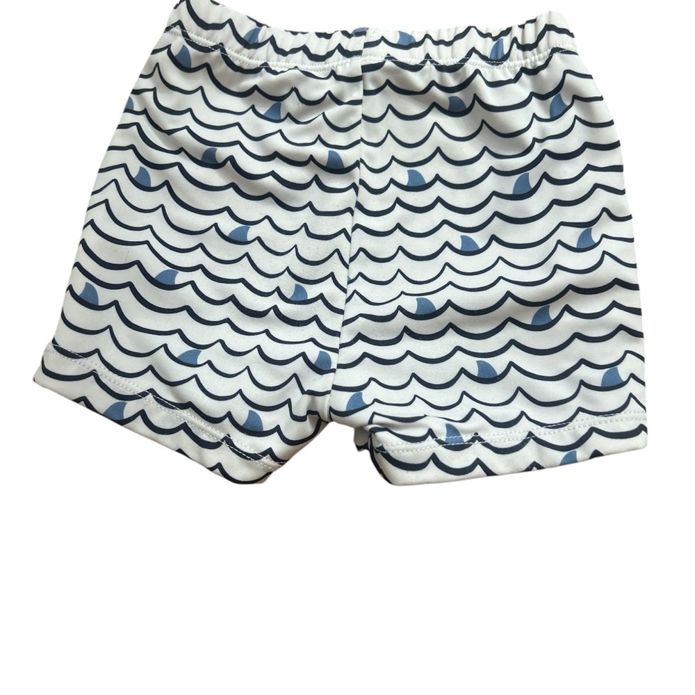 Janie and Jack 18-24mo Navy Wave Swim Bottoms - Picture 2 of 4